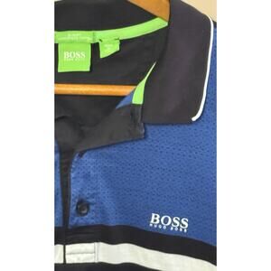 HUGO BOSS Green Label Slim Fit Blue Polo Shirt L